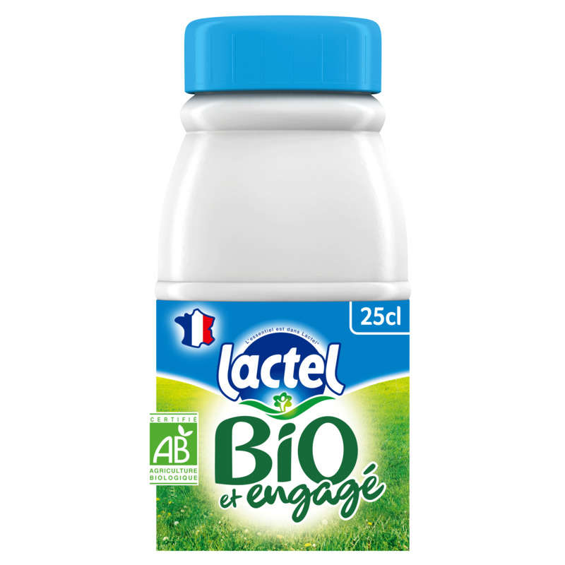Lactel Organic Milk, Semi-Skimmed 25cl
