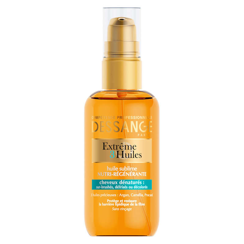 Dessange Soin Extrême 3 Huiles Nutri-Régénérant Cheveux Abimés 100ml Dessange Soin Extrême 3 Huiles Nutri-Régénérant Cheveux Abimés 100ml