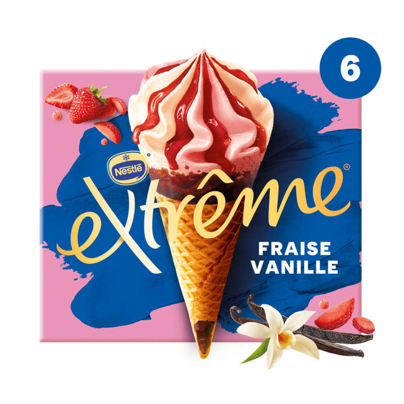 Nestlé Strawberry and Vanilla Ice Cream Cones 426g