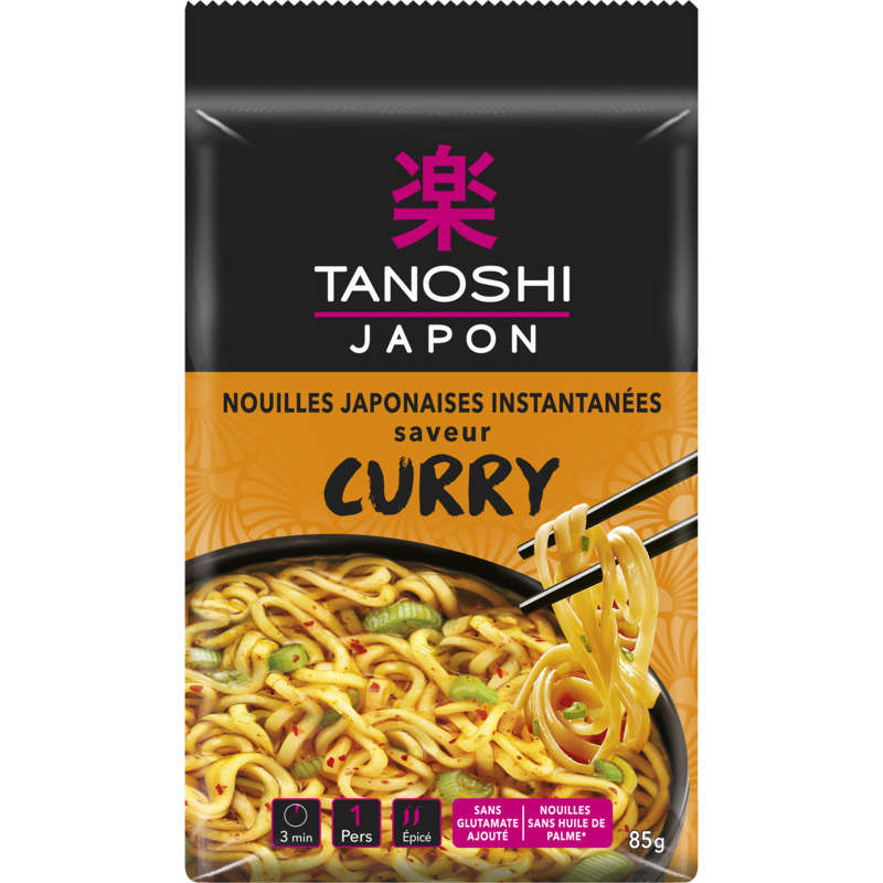 Tien Shan Asian Instant Wheat Noodles Curry Flavor 85G