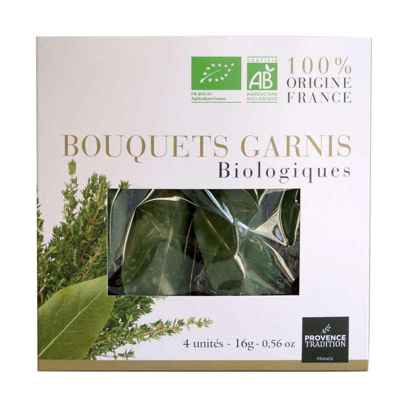 Provence Tradition Bouquets Garnis Biologiques x4 16g Provence Tradition Bouquets Garnis Biologiques x4 16g