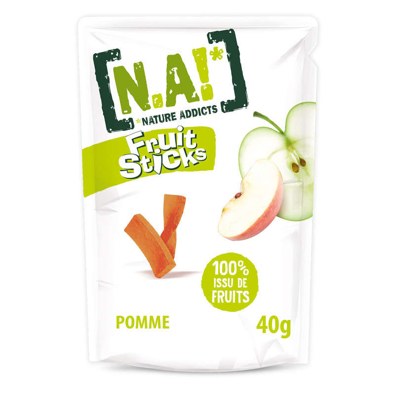 NA! Fruit Sticks 100% Fruit, Apples, No Added Sugar 40G NA! Fruit Sticks 100% Fruit, Apples, No Added Sugar 40G