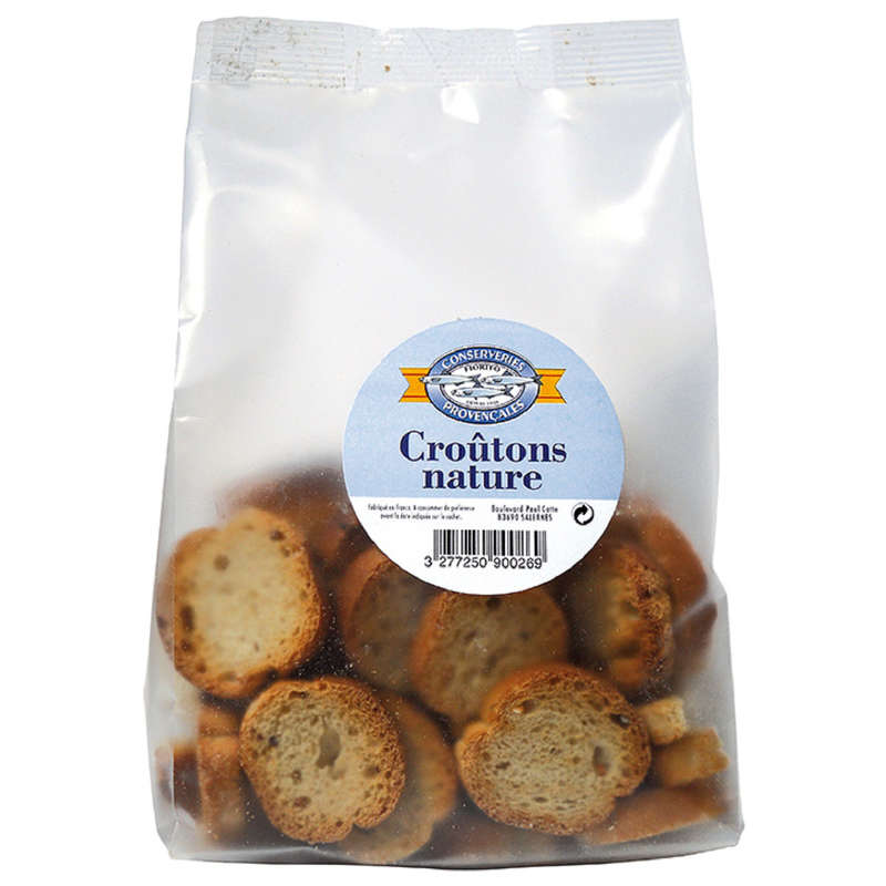 Conserverie Provenca Sachet 150 Gr Croutons Nature 150G Conserverie Provenca Sachet 150 Gr Croutons Nature 150G