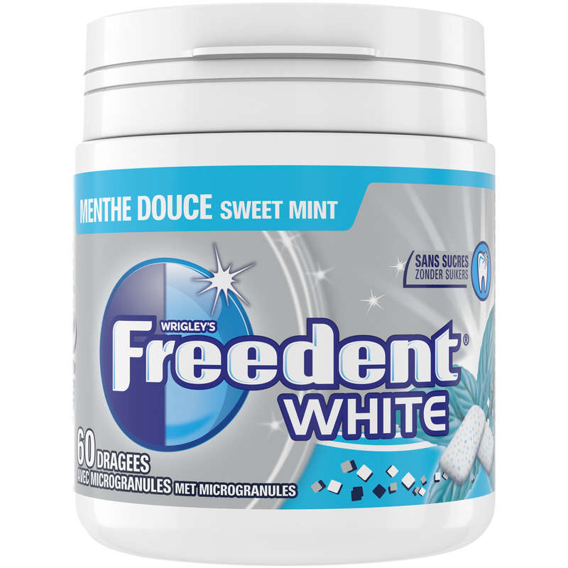 Freedent White Sugar Free Mint Chewing Gum Box 84g Freedent White Sugar Free Mint Chewing Gum Box 84g