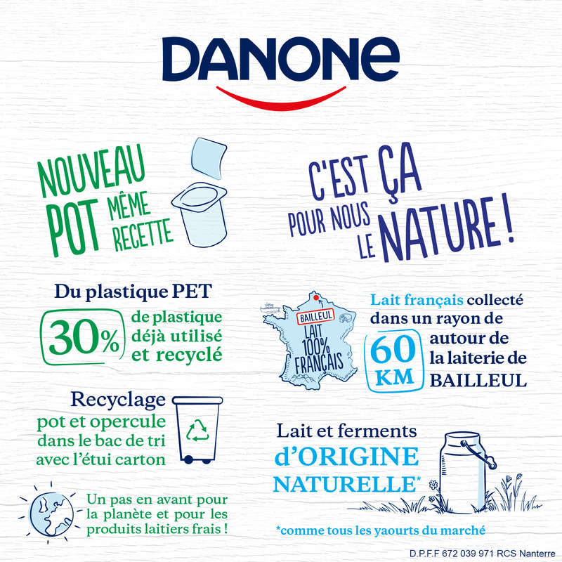 Danone Plain Yogurt 4x125g