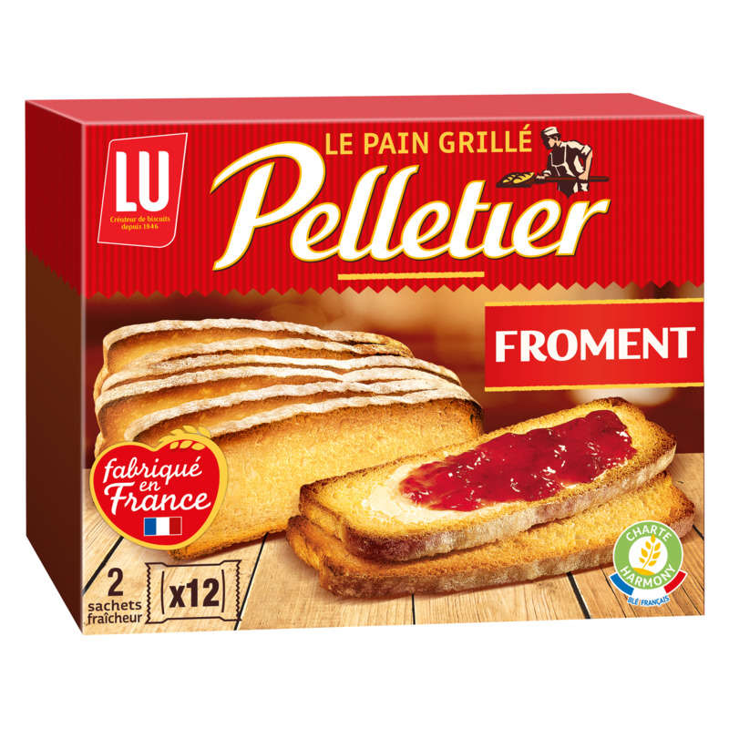 Lu Pelletier Pain grillé au Froment 300g Lu Pelletier Pain grillé au Froment 300g
