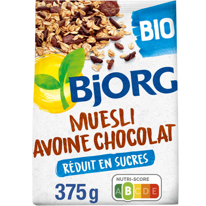 Bjorg Muesli Oat Chocolate, Organic 375G