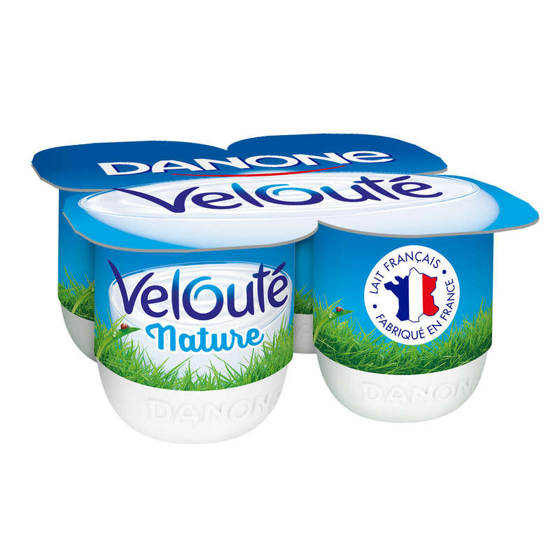 Danone Velouté natural stirred yogurt 4x125g