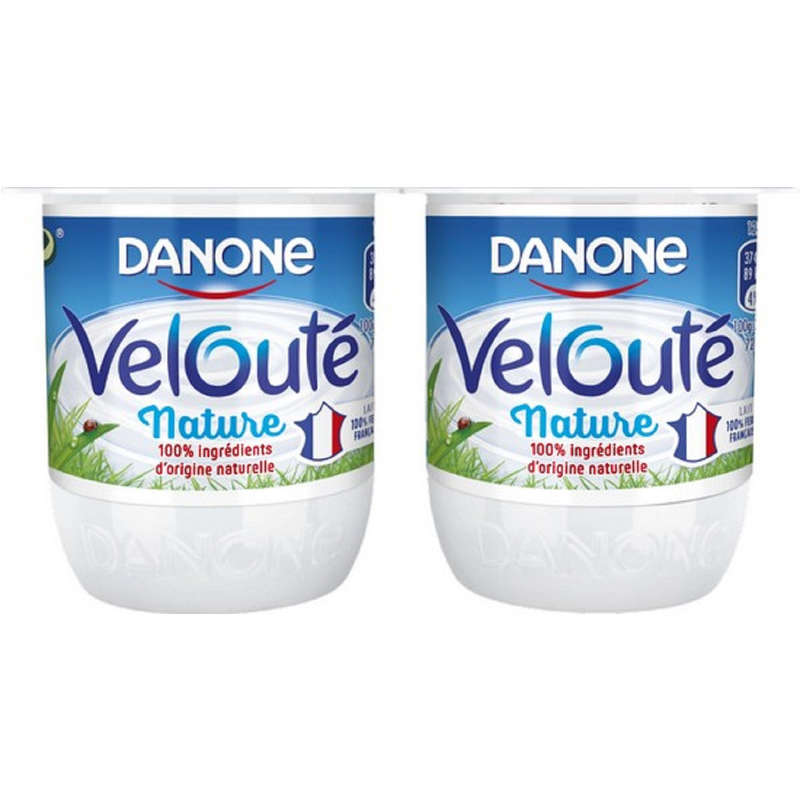 Danone Velouté natural stirred yogurt 4x125g
