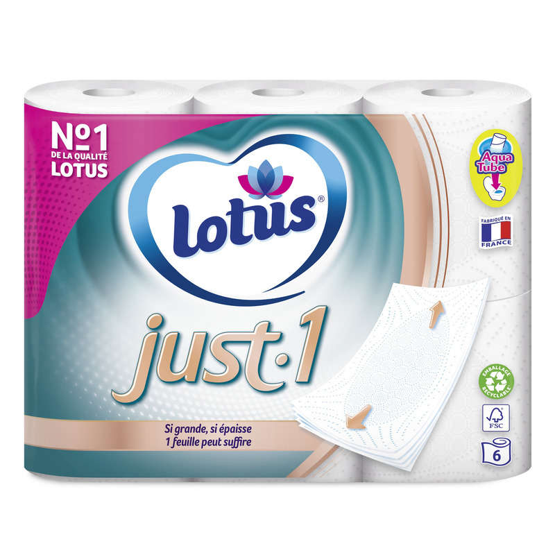Lotus Toilet Paper Just.1 x6 rolls