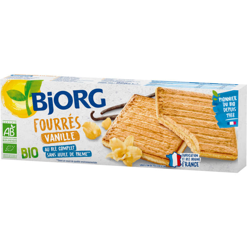 Bjorg Organic vanilla fillings 225g Bjorg Organic vanilla fillings 225g