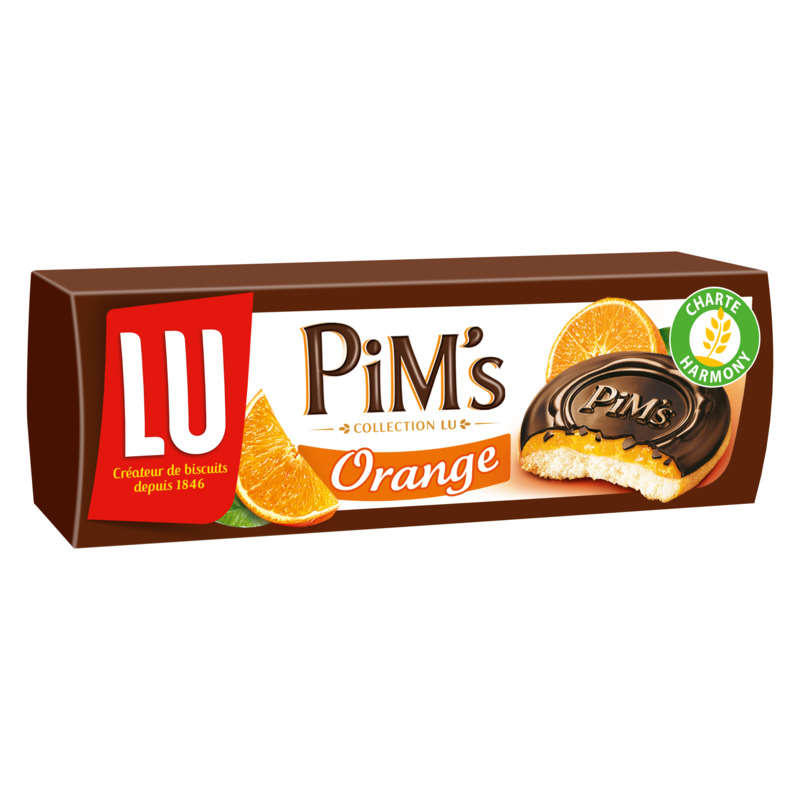 Lu Pim's Orange sponge biscuits with chocolate topping 150g Lu Pim's Orange sponge biscuits with chocolate topping 150g