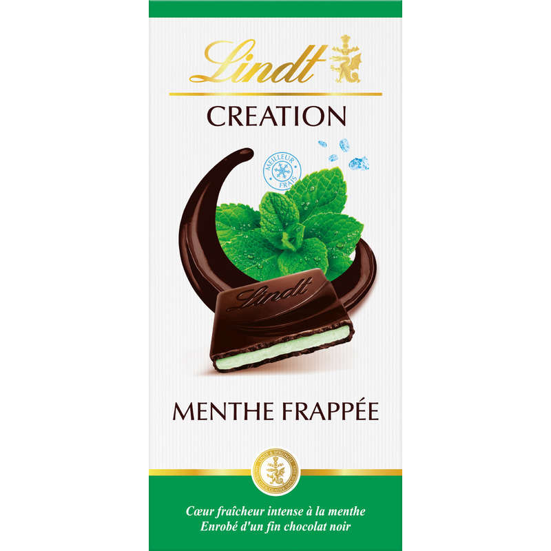 Lindt Création Noir Menthe Frappée 150G Lindt Création Noir Menthe Frappée 150G