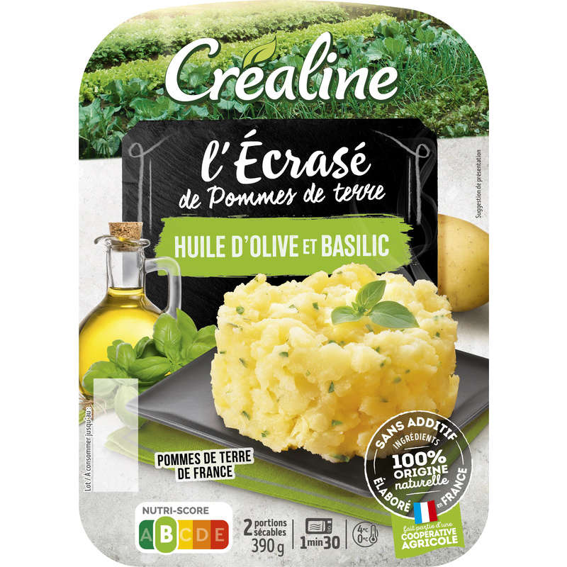 Créaline ecrasé de pomme de terre 2x195g Créaline ecrasé de pomme de terre 2x195g