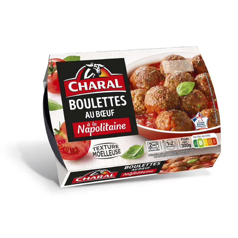 Charal Boulettes au Boeuf Sauce Napolitaine 300g Charal Boulettes au Boeuf Sauce Napolitaine 300g