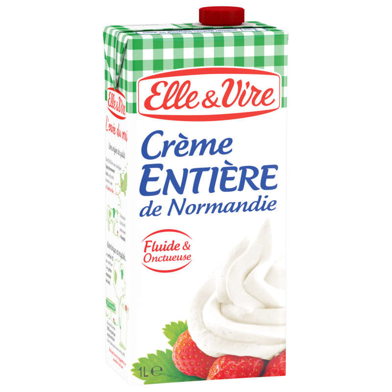 Elle & Vire Normandy Whole Cream Fluid and Creamy 1l