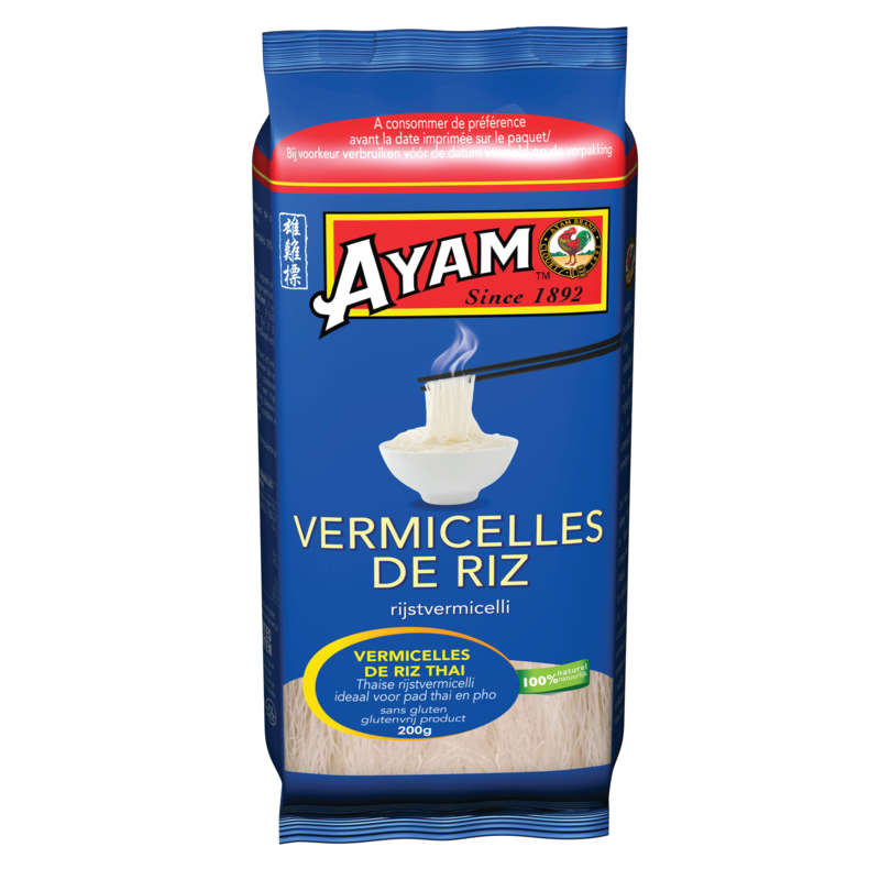 Ayam Vermicelles De Riz Thaï, Sans Gluten 200G Ayam Vermicelles De Riz Thaï, Sans Gluten 200G