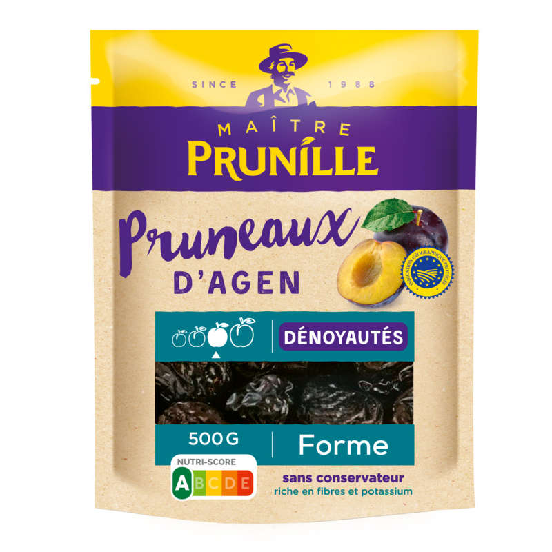 Maître Prunille Pruneaux d'Agen dénoyautés Forme 500g Maître Prunille Pruneaux d'Agen dénoyautés Forme 500g