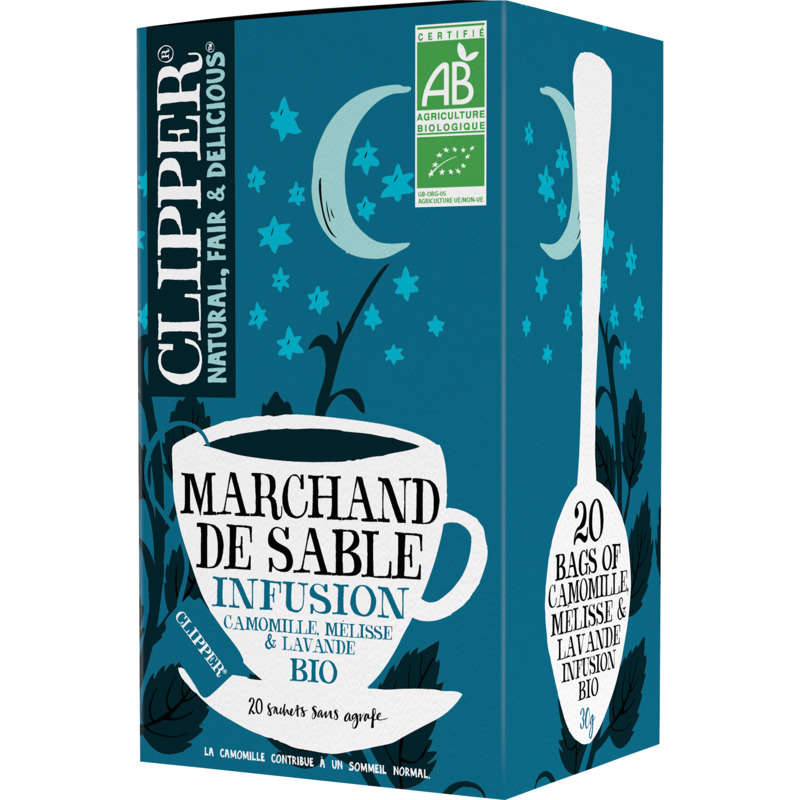 Clipper Infusion Camomille, Mélisse & Lavande Bio 20 Sachets 30G Clipper Infusion Camomille, Mélisse & Lavande Bio 20 Sachets 30G