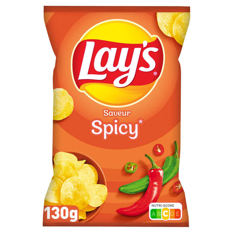 Lay's Chips Saveur Spicy 130g Lay's Chips Saveur Spicy 130g