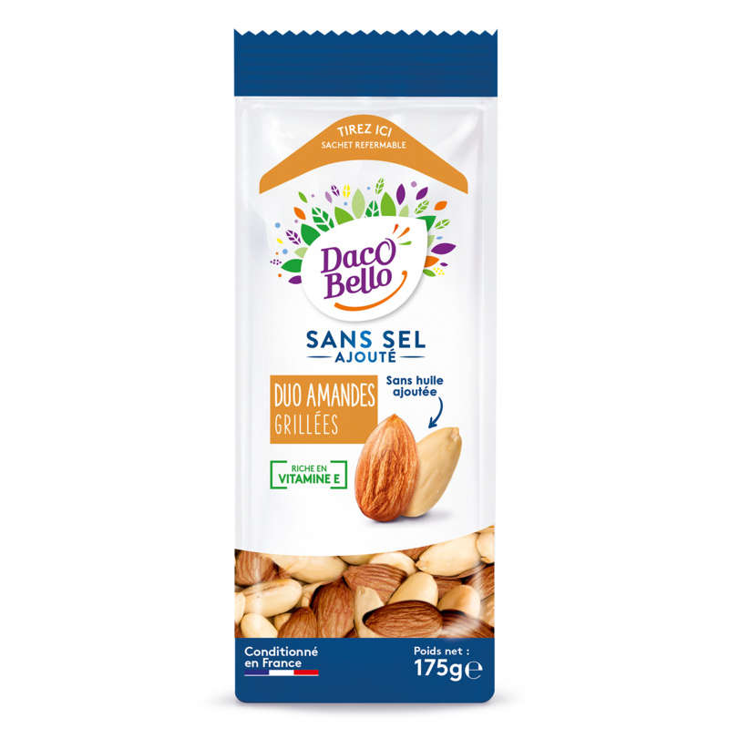 Daco Bello Duo Roasted Almonds No Added Salt 175g