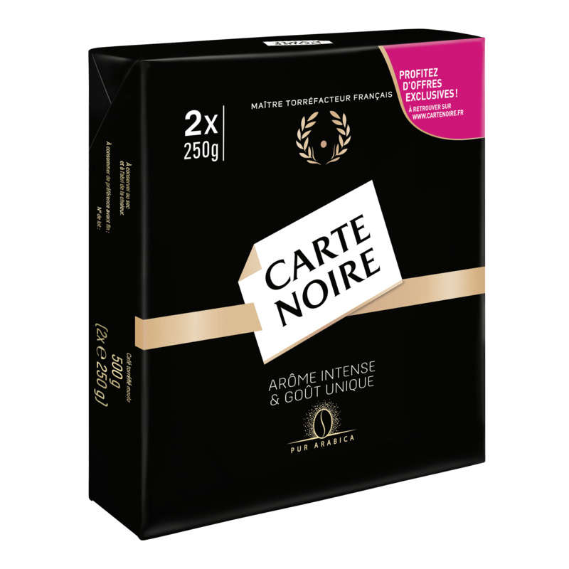 Carte Noire café moulu arome intense 2x 250g Carte Noire café moulu arome intense 2x 250g