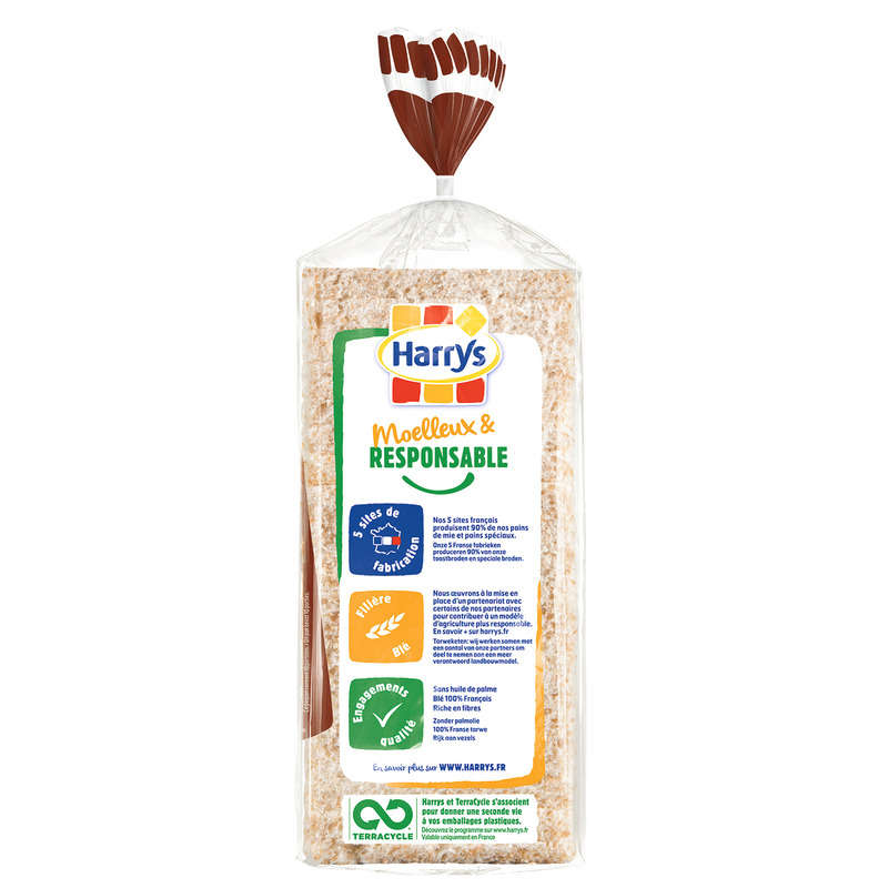 Harrys 100% Wholemeal Bread 500g