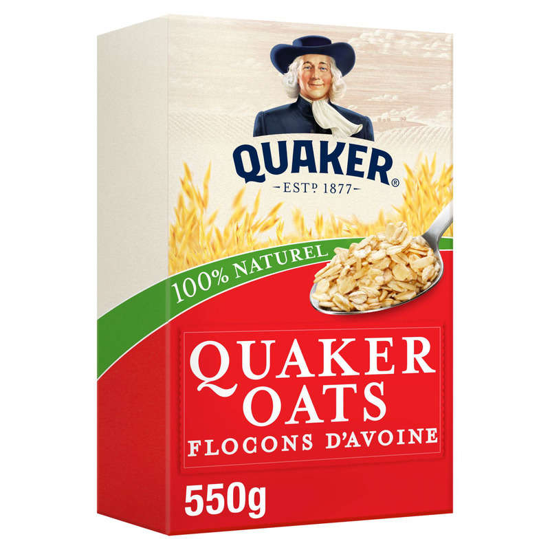 Quaker Oats Whole Grain Oat Flakes 550g