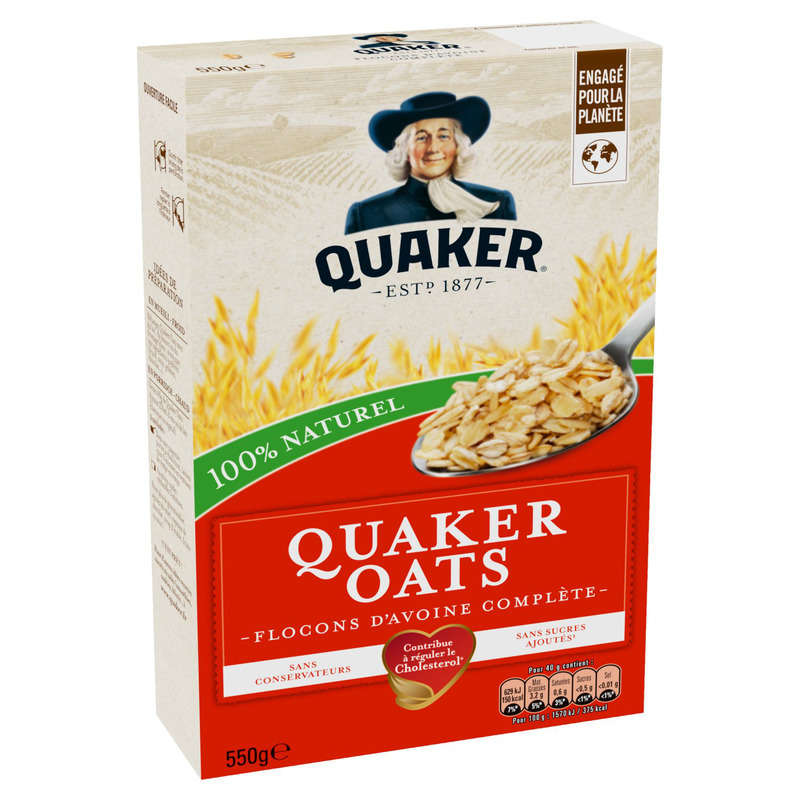 Quaker Oats Whole Grain Oat Flakes 550g