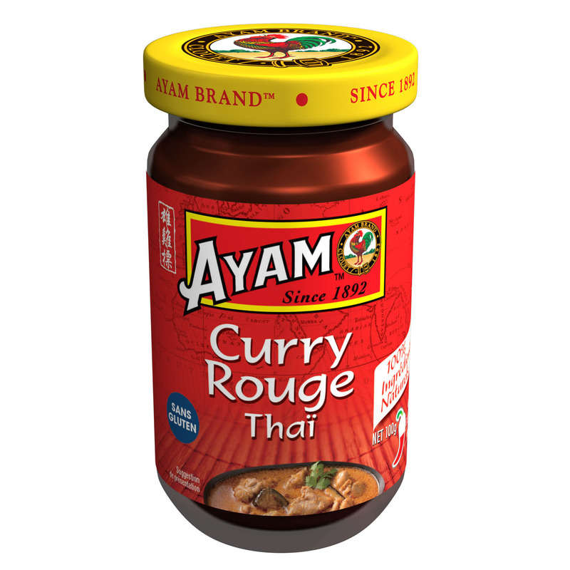 Ayam Thaïlande Pâte De Curry Rouge 100G Ayam Thaïlande Pâte De Curry Rouge 100G