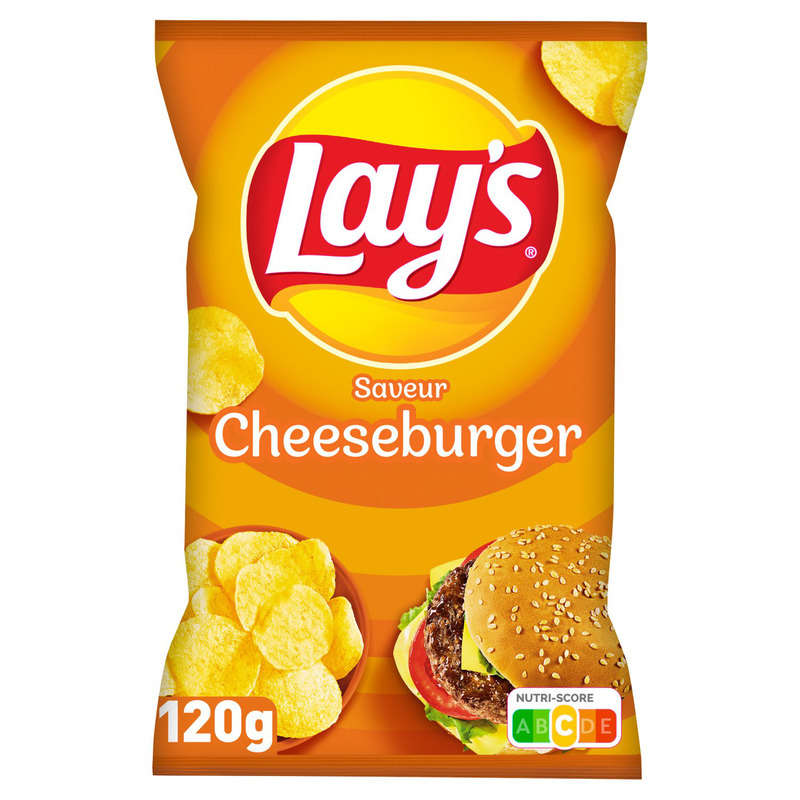Lay's Chips Saveur Cheeseburger 120g Lay's Chips Saveur Cheeseburger 120g