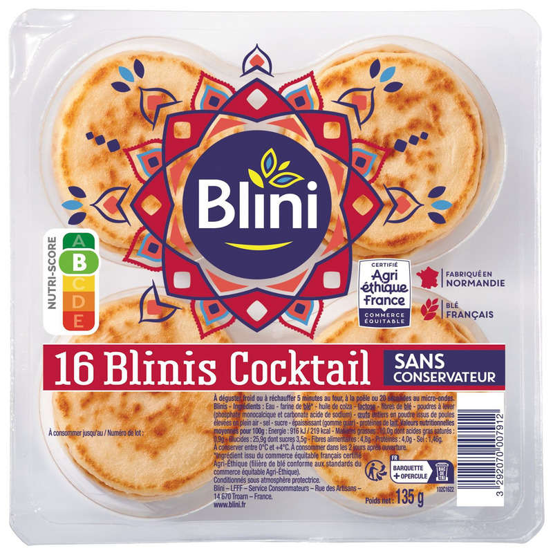 Blini 16 Blinis Cocktails 135g