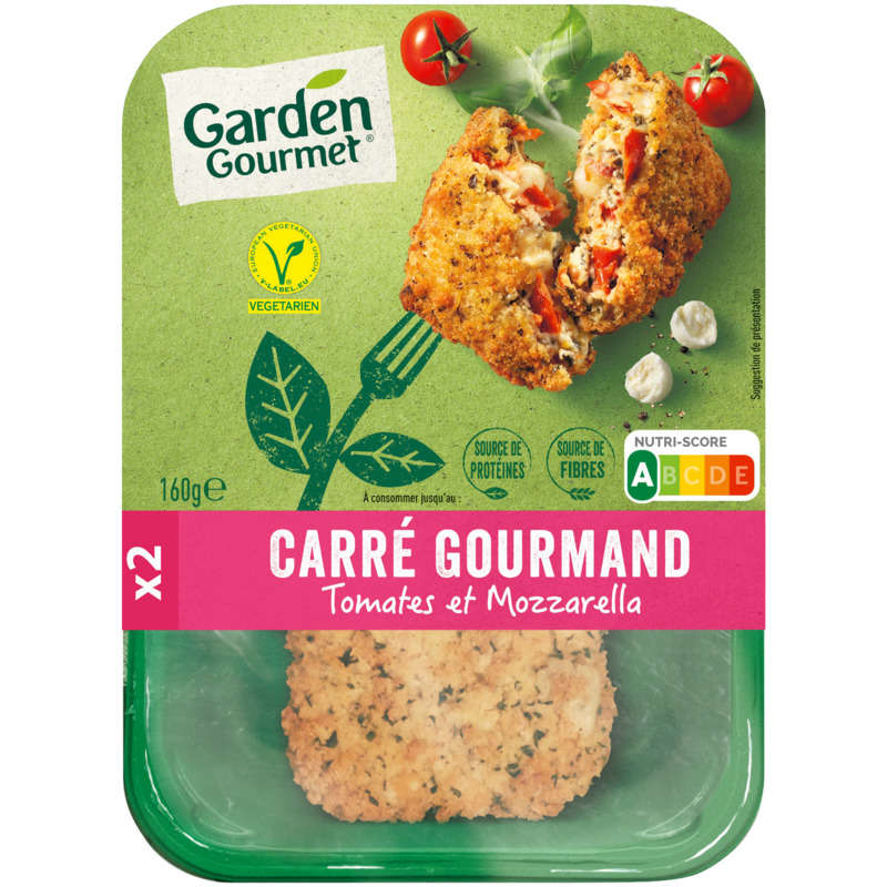 Garden Gourmet Carré gourmand Tomates et mozzarella 160g