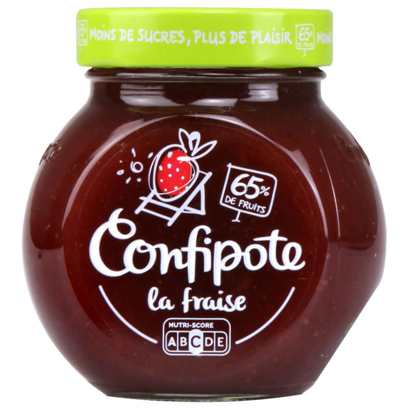 Confipote Strawberry jam 65% fruit 350g