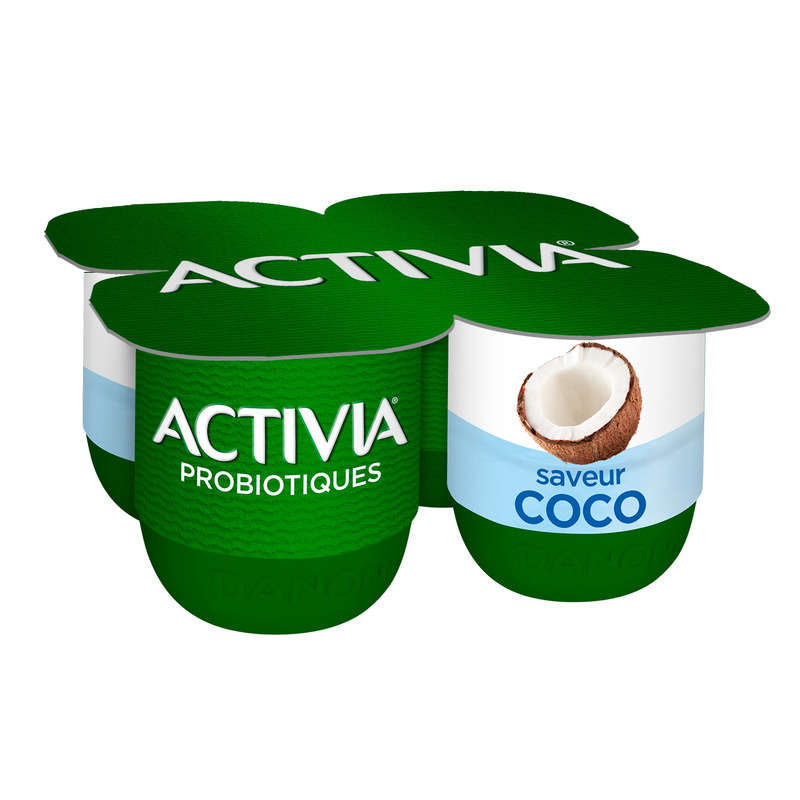 Activia bifidus yogurt coconut flavor 4x125g