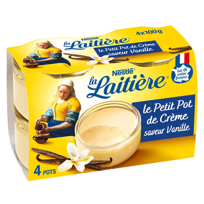LA LAITIERE Crèmes Desserts vanille 4 x 100g LA LAITIERE Crèmes Desserts vanille 4 x 100g