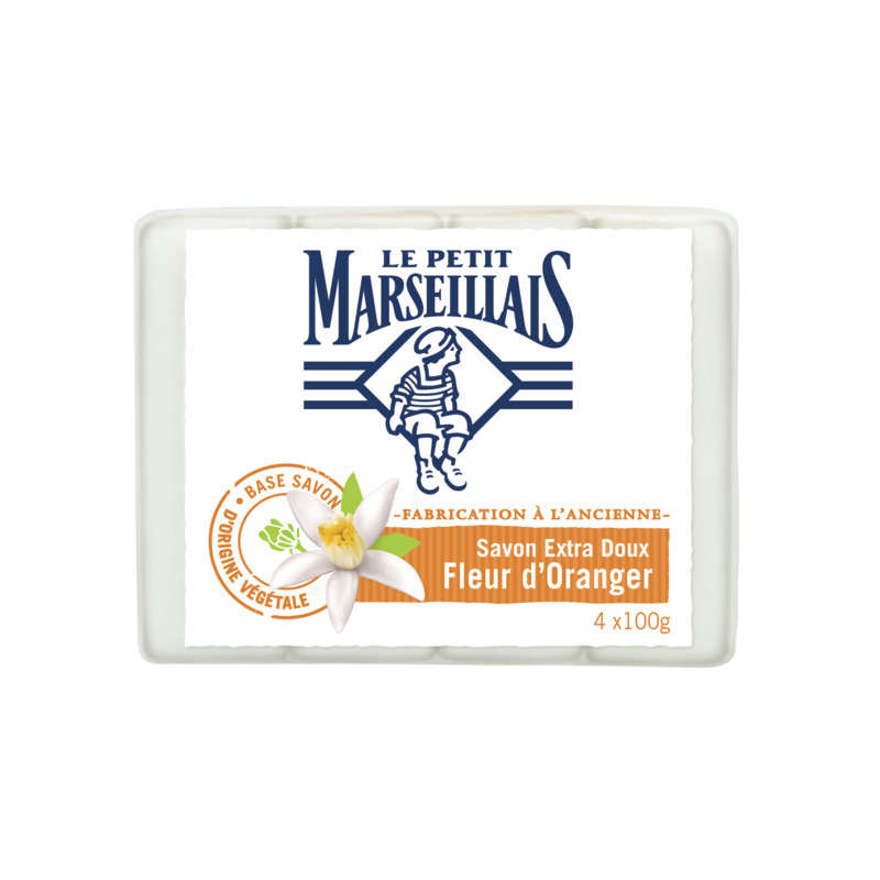 Le Petit Marseillais Extra Gentle Orange Blossom Soap 4x100g