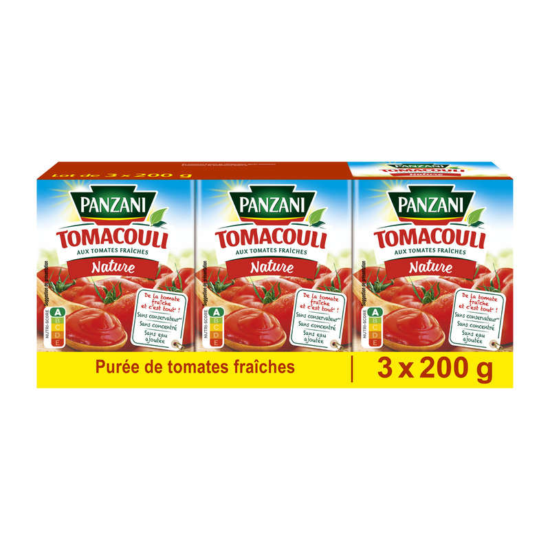 Panzani Natural Tomacouli Sauce 3 X 200G