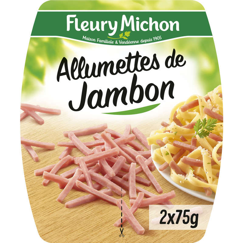 Fleury Michon Allumettes De Jambon Cuit 2X75 G Fleury Michon Allumettes De Jambon Cuit 2X75 G