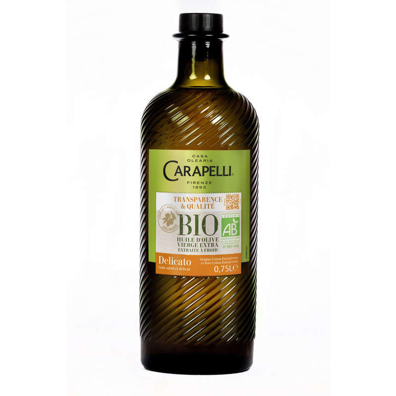 Carapelli Huile d'Olive Vierge Extra Bio Délicat 750ml