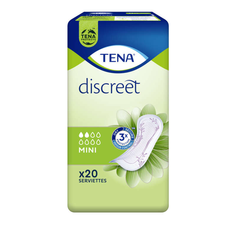 Tena Discreet Mini Towels x20