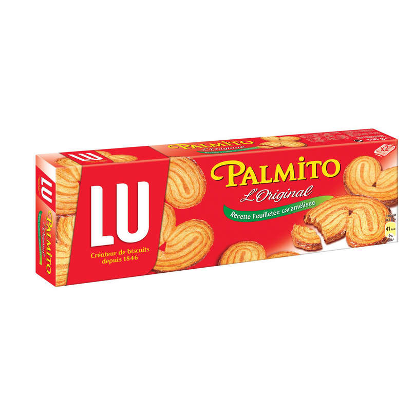 Lu Palmito Biscuits feuilletés Caramélisées 100g Lu Palmito Biscuits feuilletés Caramélisées 100g