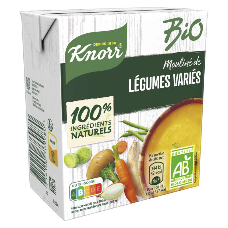 Knorr Organic Vegetable Puree from the Vegetable Garden Brick 30cl