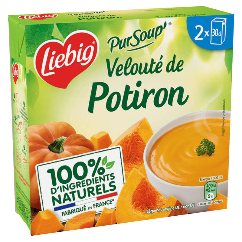 Liebig PurSoup' Velouté de potiron 2 x 30 cl Liebig PurSoup' Velouté de potiron 2 x 30 cl