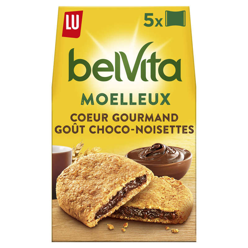 Lu Belvita Petit Déjeuner Biscuits Moelleux Choco Noisette 250 g Lu Belvita Petit Déjeuner Biscuits Moelleux Choco Noisette 250 g