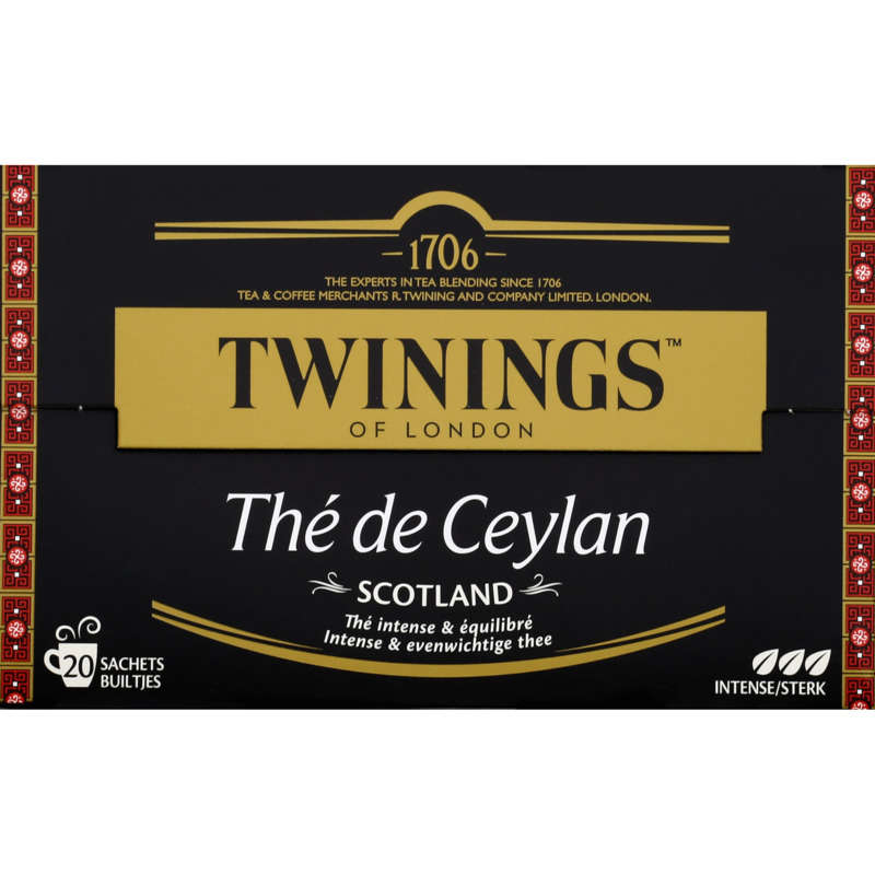 Twinings Thé de Ceylan Scotland 20 Sachets 40g Twinings Thé de Ceylan Scotland 20 Sachets 40g