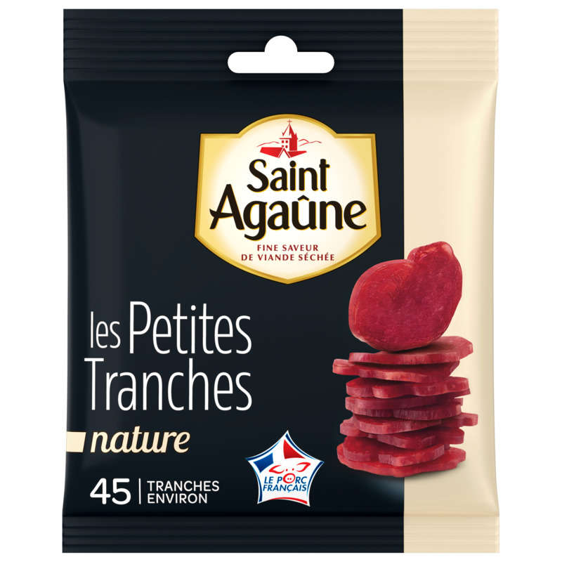 Saint Agaûne Les p'tites tranches saint agaune nature 70g Saint Agaûne Les p'tites tranches saint agaune nature 70g