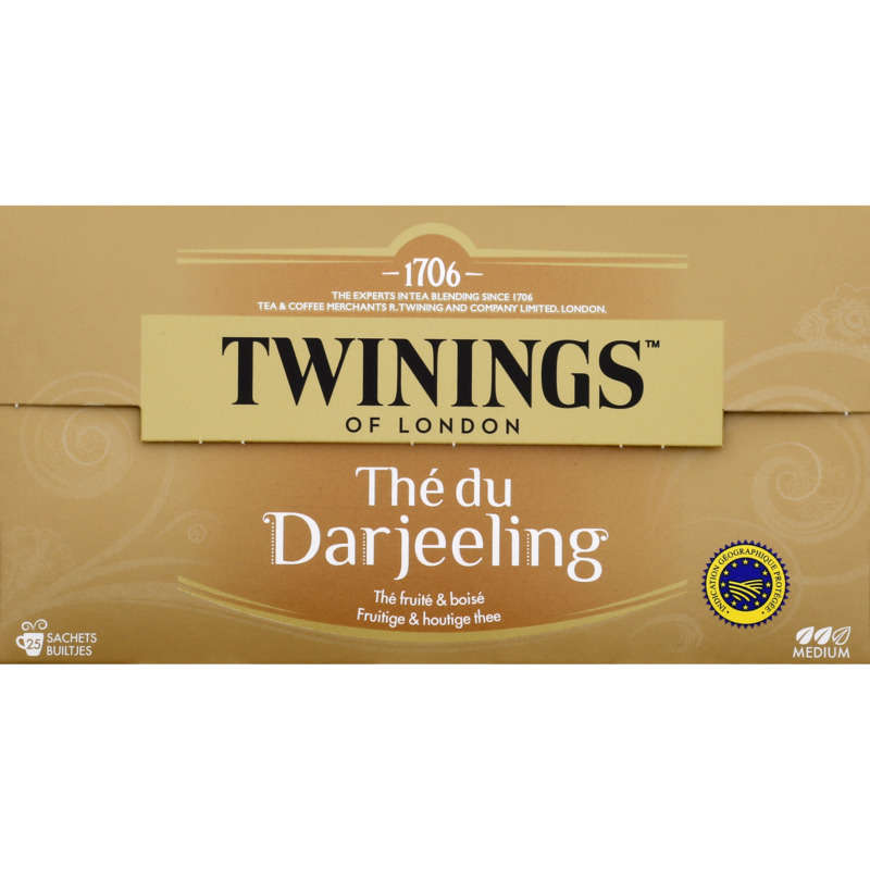 Twinnings Darjeeling Black Tea Fruity & Woody 25 Bags - 50G