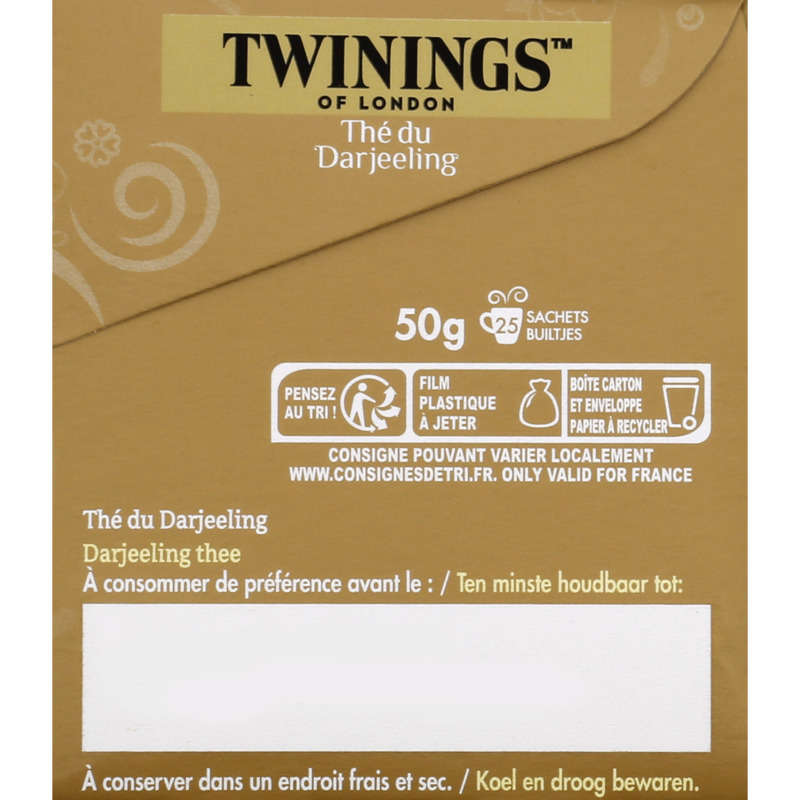 Twinnings Darjeeling Black Tea Fruity & Woody 25 Bags - 50G