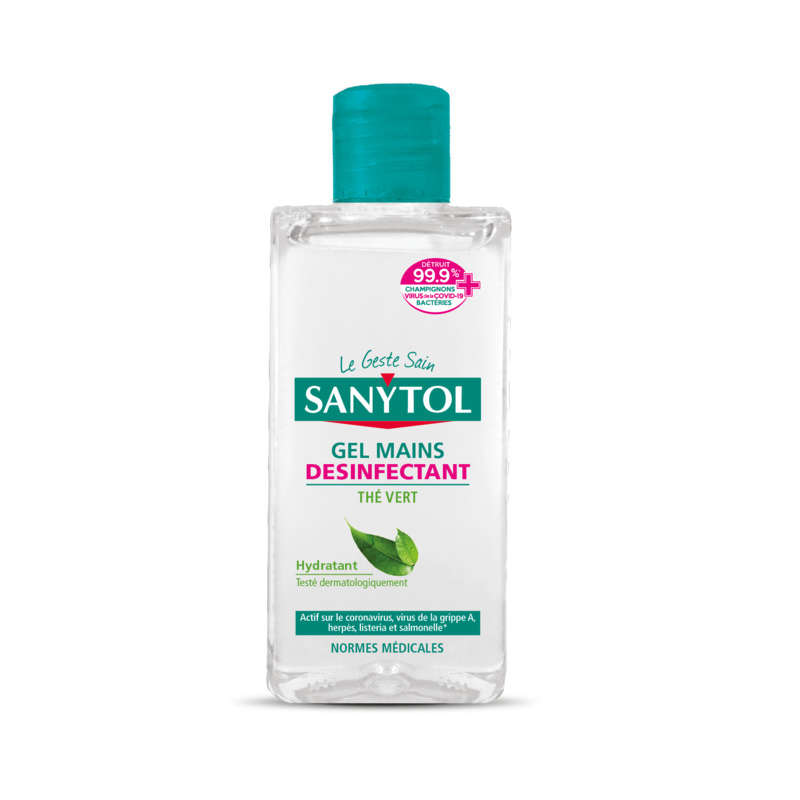Sanytol Gel Mains Désinfectant, Thé Vert 75ml Sanytol Gel Mains Désinfectant, Thé Vert 75ml